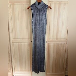 Zara Black and Silver Striped Sweater